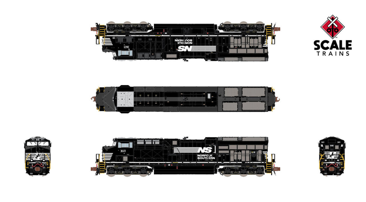 ScaleTrains Rivet Counter HypoTypical N SXT40479 DCC/ESU LokSound Equipped GE ET44AC Locomotive Norfolk Southern 'Thoroughbred' NS #3629