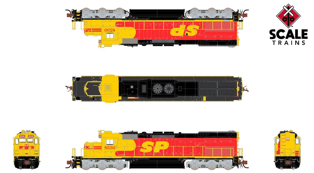 ScaleTrains Rivet Counter N SXT41035 DCC Ready EMD SD40T-2 Southern Pacific 'Kodachrome Lobotomized' SP #8530