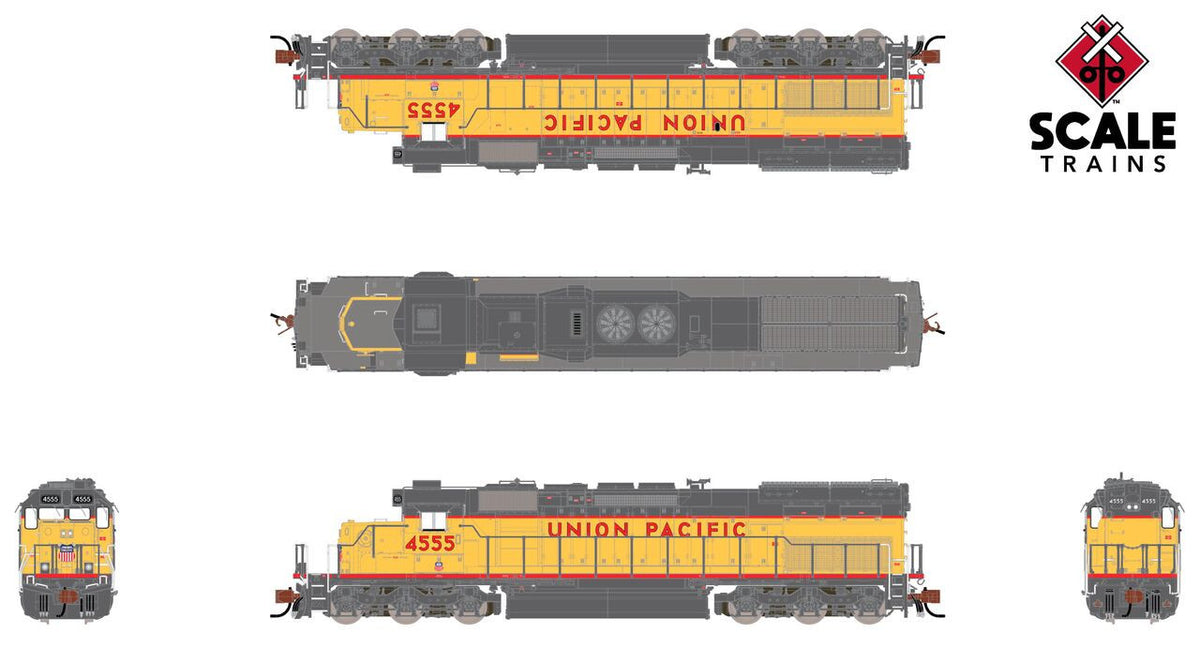 ScaleTrains Rivet Counter N SXT41057 DCC Ready EMD SD40T-2 Union Pacific 88" Nose w/Ditch Lights UP #2944