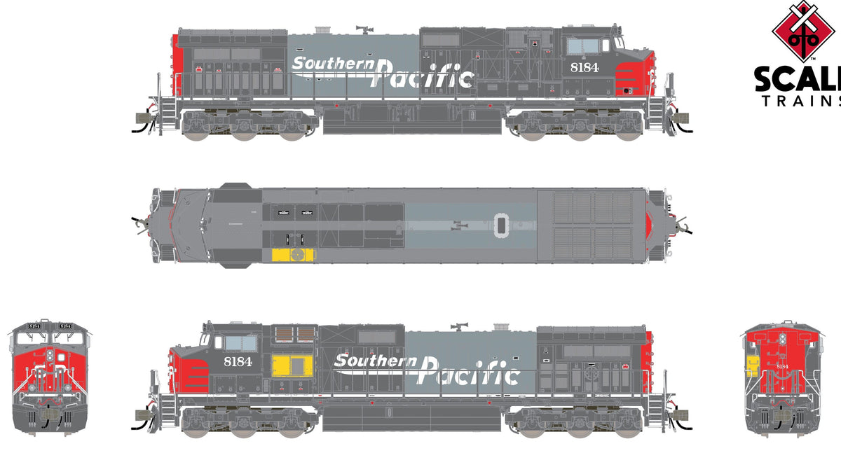 ScaleTrains Rivet Counter N SXT41738 DCC Ready GE DASH 9-44CW Southern Pacific/UP Replacement HVAC/Replacement Engine Cab SP #8184