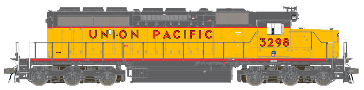 ScaleTrains Rivet Counter HO SXT42180 DCC/ESU LokSound V5 Equipped EMD SD40-2R Locomotive Union Pacific /116" Snoot Nose/Ditch Lights UP #3298
