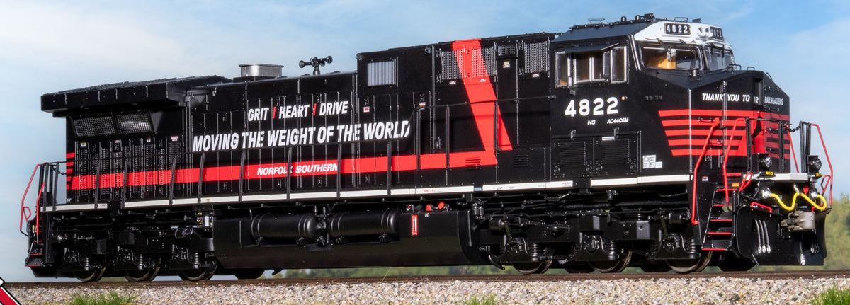 ScaleTrains Rivet Counter HO SXT42480 DCC/ESU Loksound 5 Equipped Wabtec AC44C6M Locomotive Norfolk Southern "Thank You To Our Railroaders" NS #4822