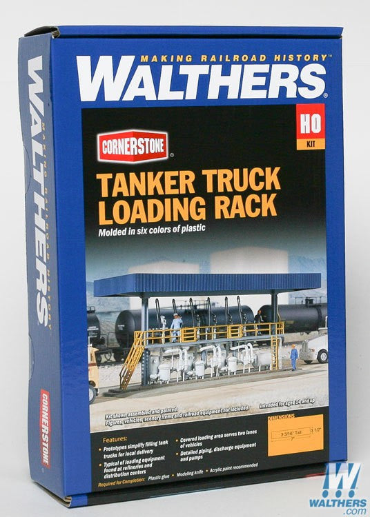 Walthers Cornerstone HO 933-3169 Tanker Truck Loading Rack - Kit