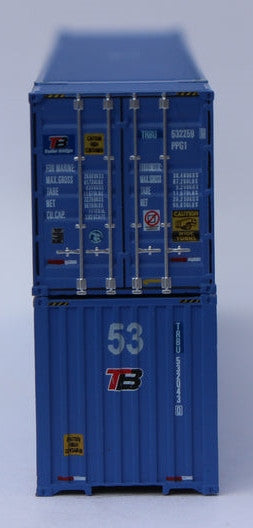 Jacksonville Terminal Company N 535034 Ocean 53' Corrugated Side Containers Trailer Bridge 'ex-APL' 2-Pack