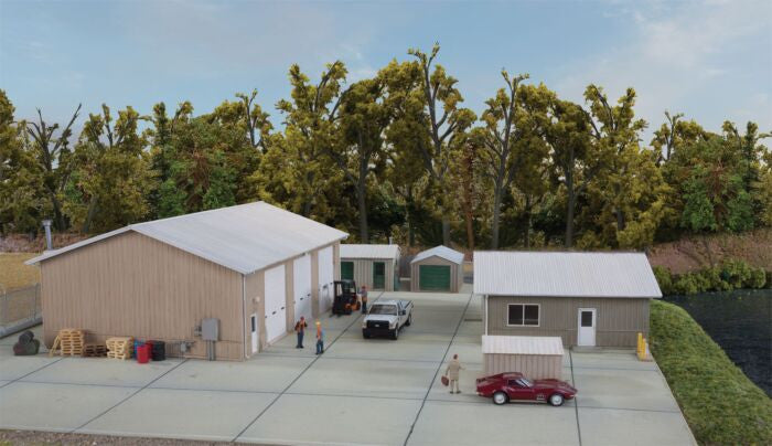 Walthers Cornerstone HO 933-4122 Vehicle Maintenance Facility - Kit