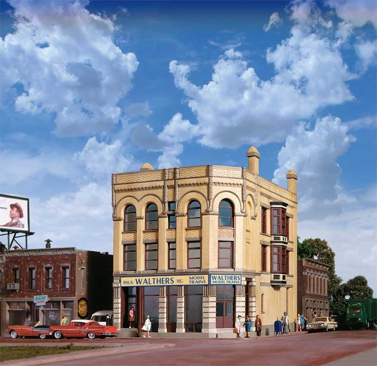 Walthers Cornerstone HO 933-4203 Walther's Water Street Building - Kit