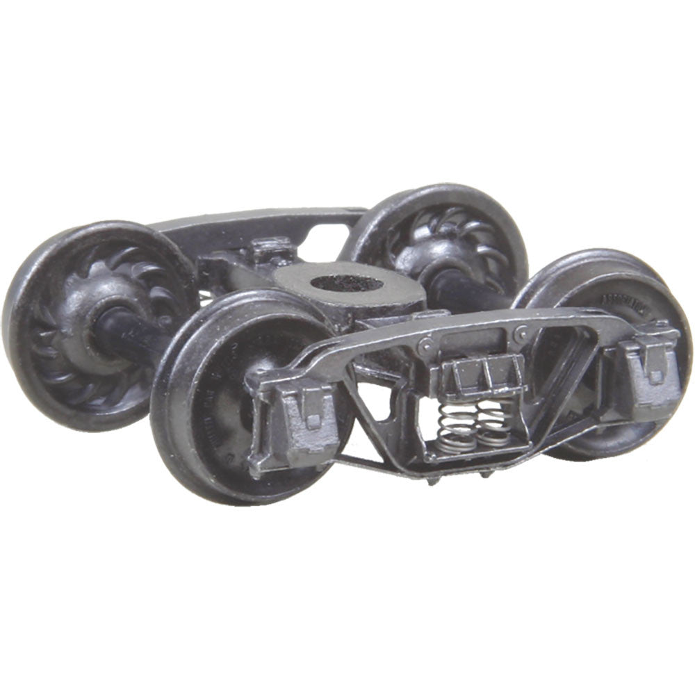 Kadee HO #553 Andrews 1898 Self Centering Trucks with 33 inch Ribbed Back Wheels Metal Fully Sprung - 1 Pair