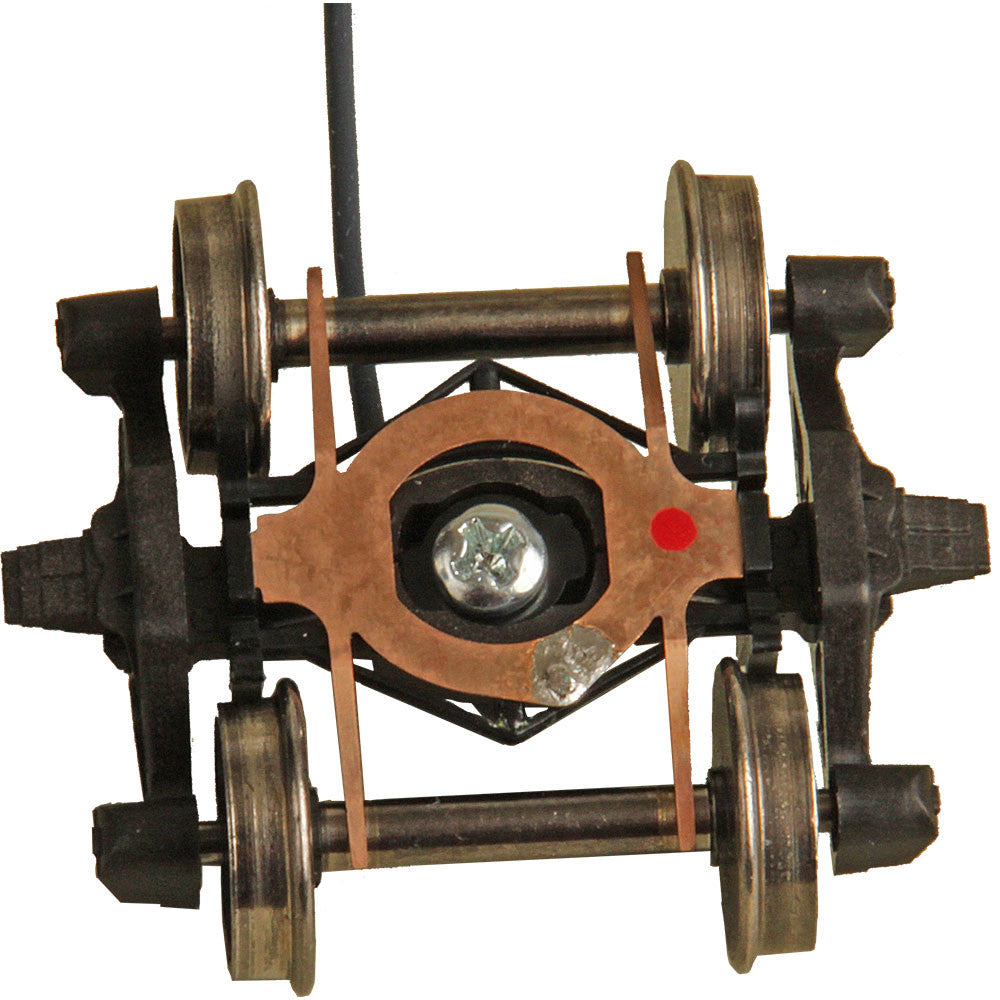 Kadee HO #590 Bettendorf AAR Electrical Pickup Self Centering Caboose Trucks with 33" Smooth Back Wheels Leaf Spring 'HGC' - 1 Pair