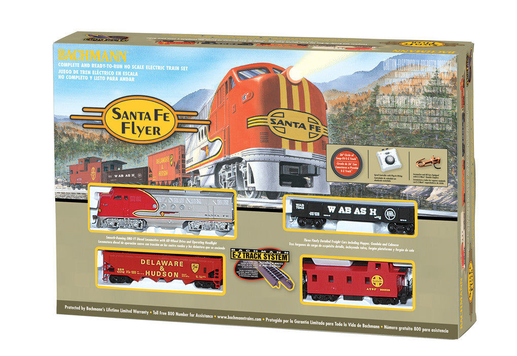Bachmann HO 00647 The Santa Fe Flyer - Diesel Train Set