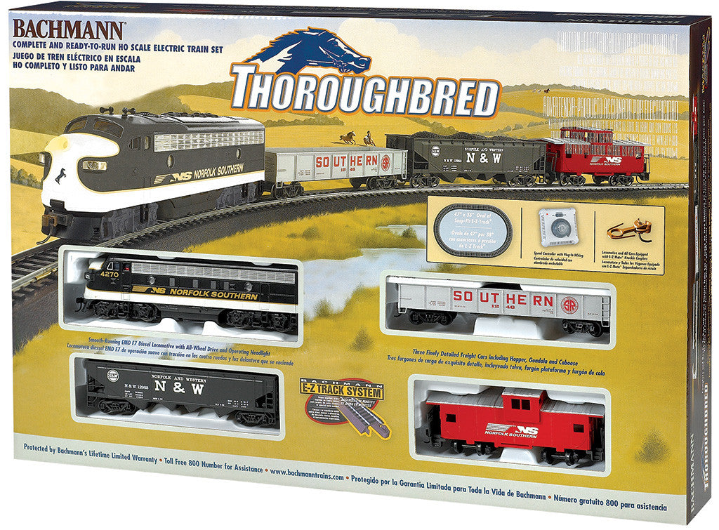 Bachmann HO 00691 The Thoroughbred - Norfolk Southern Train Set