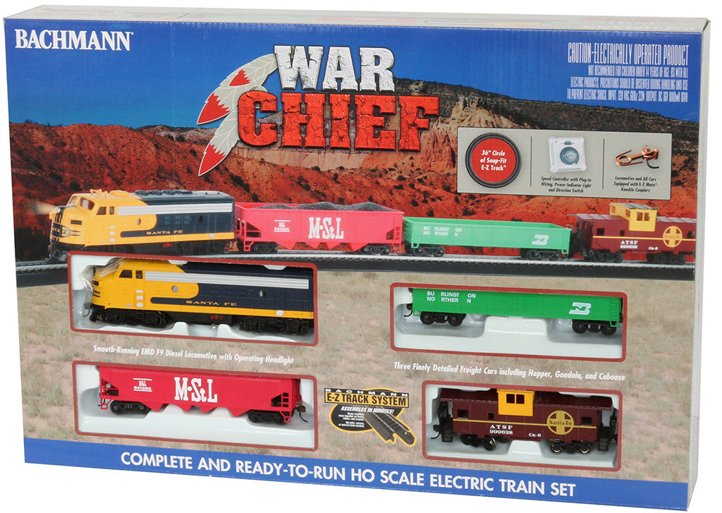 Bachmann HO 00746 The War Chief - Santa Fe Train Set
