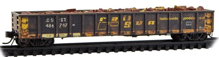 Micro Trains Line N 170144050 52'6" Greenville 2494 Mill Gondola Weathered CSX 'ex-Railgon' CSXT #481747