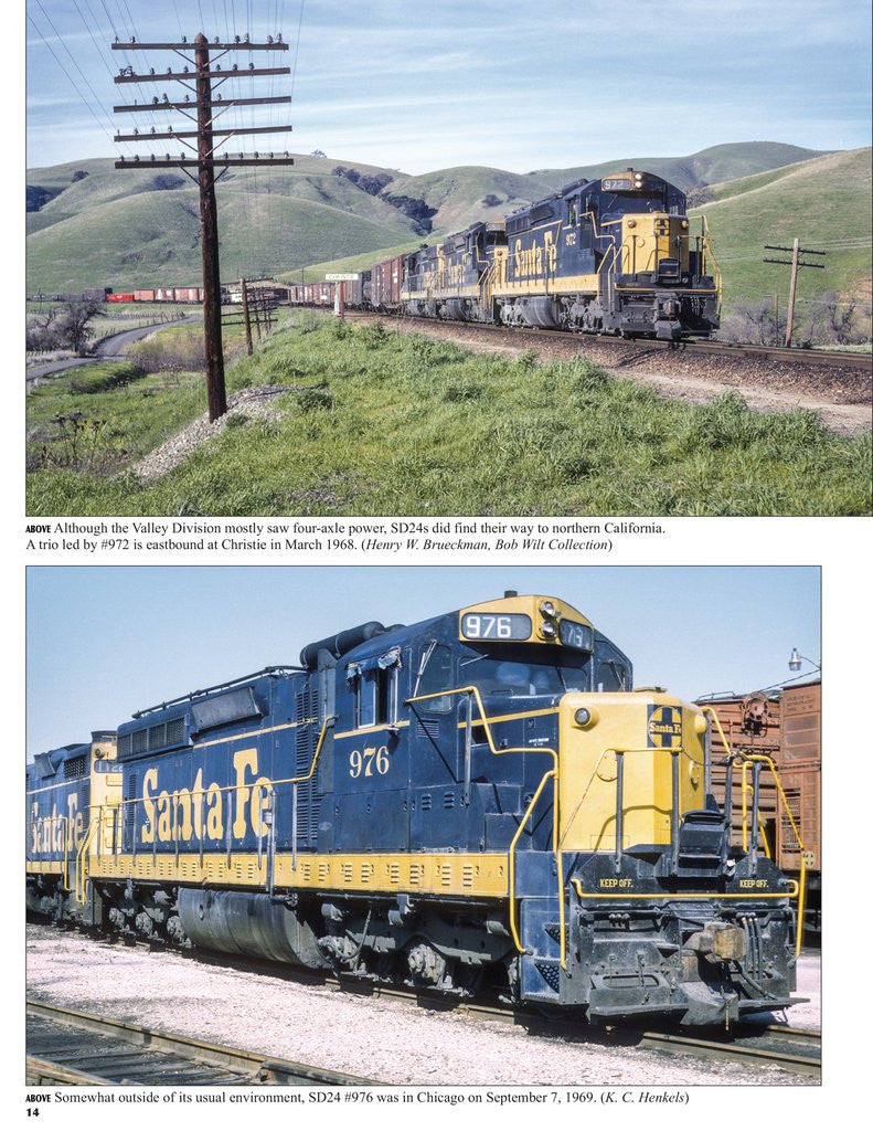 Morning Sun Books 1716 Santa Fe Power In Color Volume 4: Electro-Motive Six-Axle Hood Units