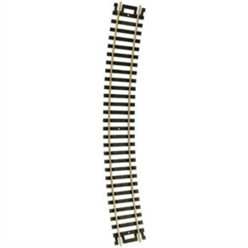 Atlas HO 836 Code 100 Snap Track Nickel-Silver Rail Black Ties 22" Radius Curve - 6-Pack