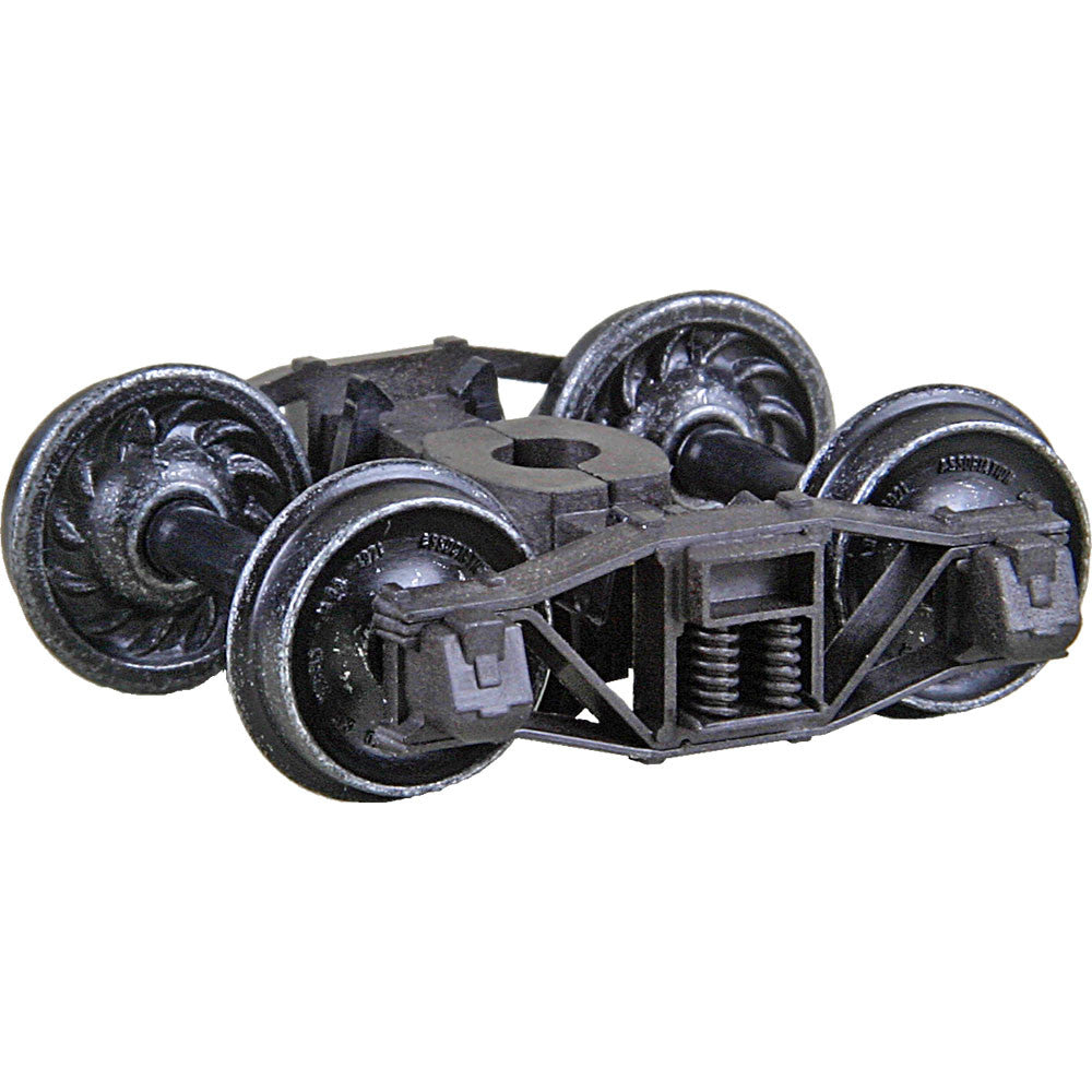 Kadee HO #1561 Arch Bar Self Centering Trucks with 33 inch Ribbed Back Code 88 Semi-Scale Wheels 'HGC' - 1 Pair