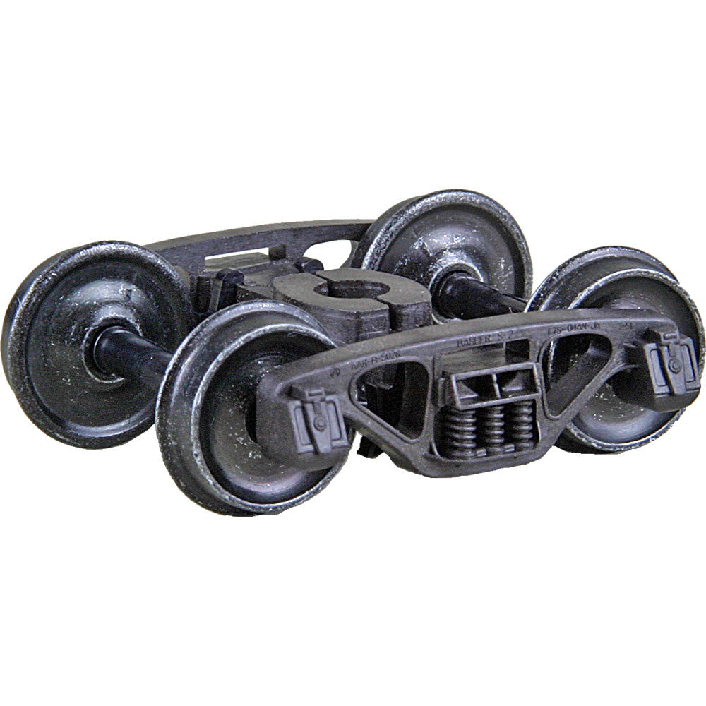 Kadee HO #1566 Barber S-2-B 70-Ton Friction Bearing Self Centering Trucks with 33 inch Smooth Back Code 88 Semi-Scale Wheels 'HGC' - 1 Pair