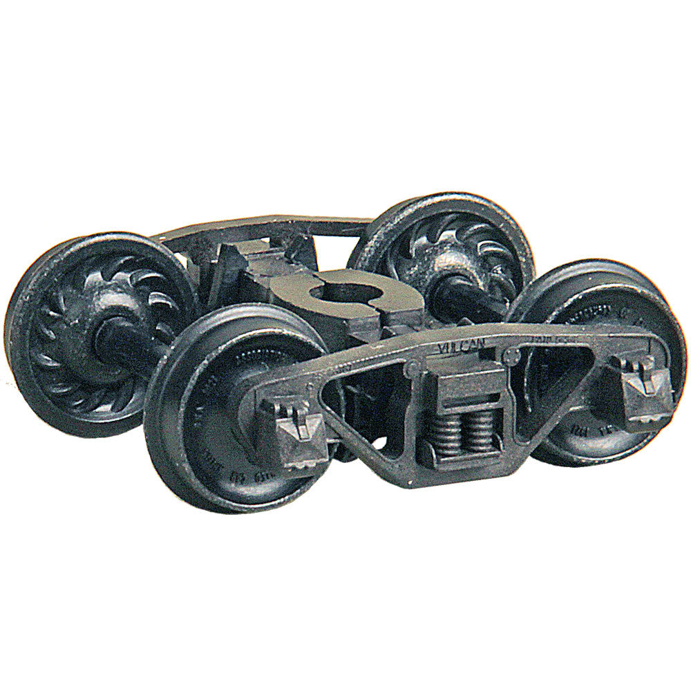Kadee HO #1573 Vulcan Double Truss Self Centering Trucks with 33 inch Ribbed Back Code 88 Semi-Scale Wheels 'HGC' - 1 pair