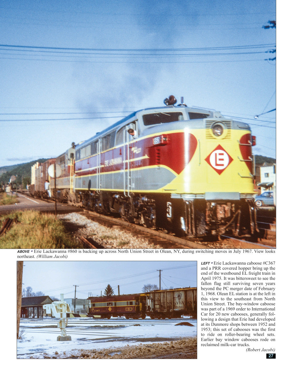 Morning Sun Books 1779 Trackside around Olean, New York 1960s-1970s with Robert D. Jacobi and William R. Jacobi