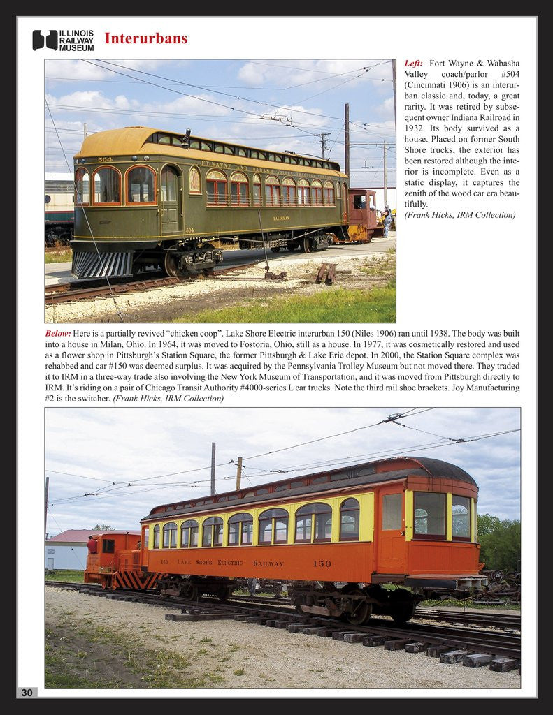 Morning Sun Books 1723 Illinois Railway Museum In Color