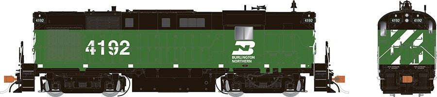 Rapido Trains Inc HO 31554 DCC/ESU Loksound Equipped ALCo RS-11 Locomotive Burlington Northern 'Green and Black' BN #4193