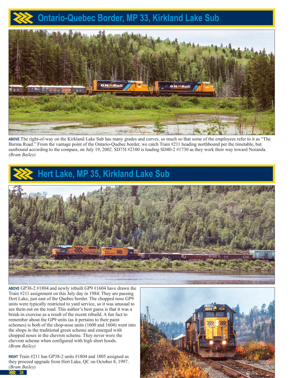 Morning Sun Books 1758 Ontario Northland In Color Volume 2: The Chevron Era