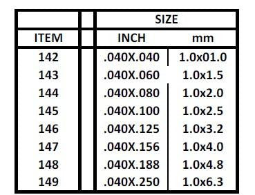 Evergreen Scale Models 149 - .040" X .250" Strip Styrene - 10 Pieces