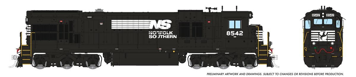 Rapido Trains Inc HO 42122 DCC Ready GE C36-7 Locomotive Norfolk Southern NS #8534