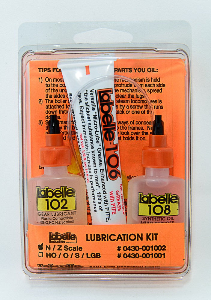Labelle 1002 N/Z Scale Lubricant Set