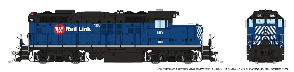 Rapido Trains Inc HO 54523 DCC/ESU LokSound V5 Equipped GP9u Locomotive Southern Rwy of BC SRY #108