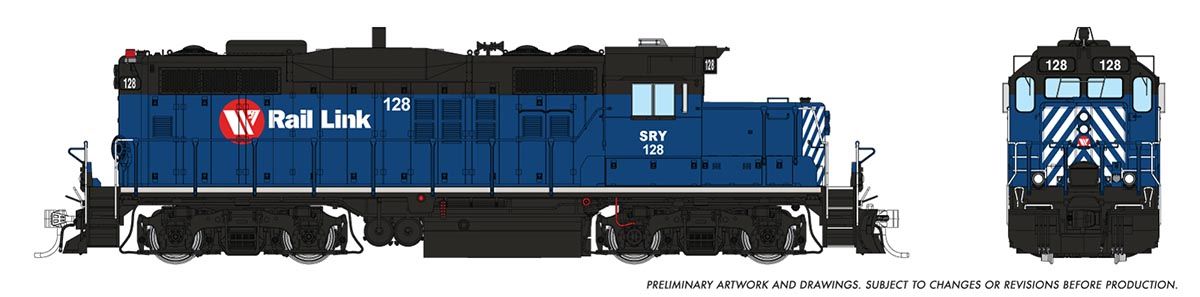 Rapido Trains Inc HO 54524 DCC/ESU LokSound V5 Equipped GP9u Locomotive Southern Rwy of BC SRY #128