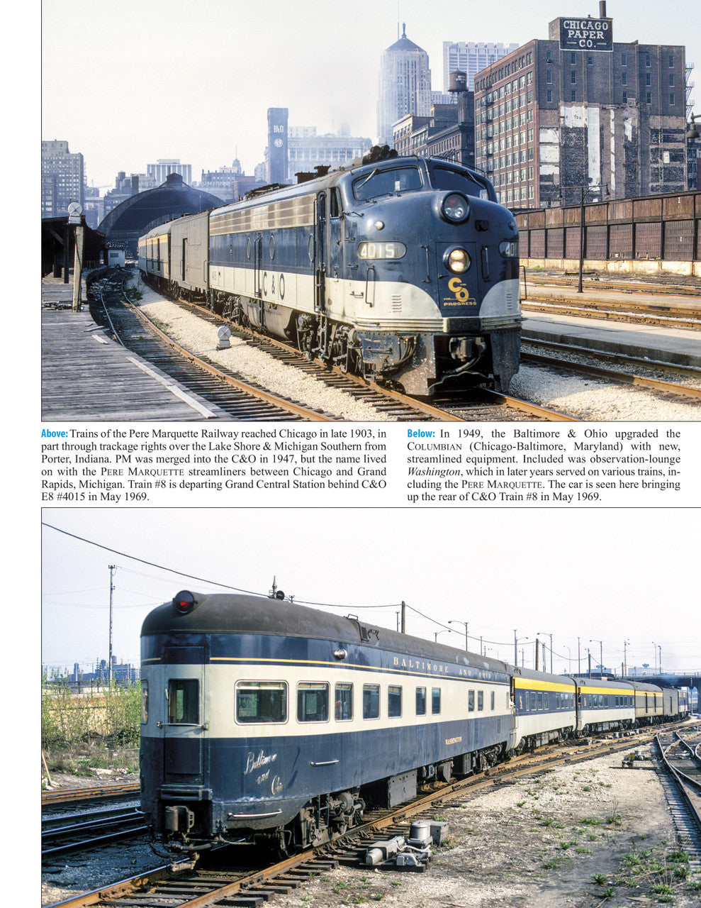 Morning Sun Books 1727 Chicago Intercity Passenger Trains In Color