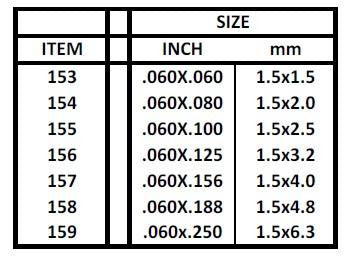 Evergreen Scale Models 157 - .060" X .156" Strip Styrene - 9 Pieces