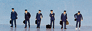 Kato N 24-201 Japanese Railroad Personnel Train Crew - 6 Pieces