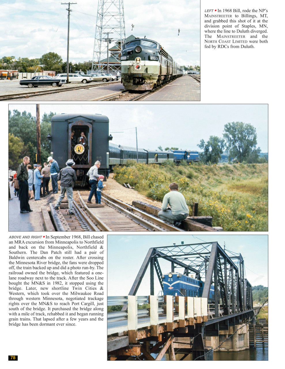 Morning Sun Books 1768 Trackside Around Minnesota 1959-1976 with Bill Cordes