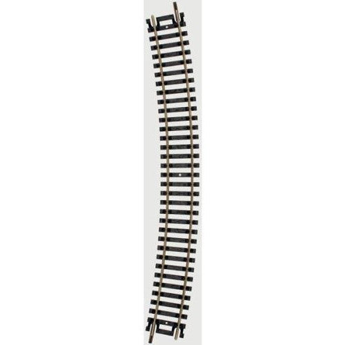 Atlas HO 837 Code 100 Snap Track Nickel-Silver Rail Black Ties 24" Radius Curve - 6-Pack