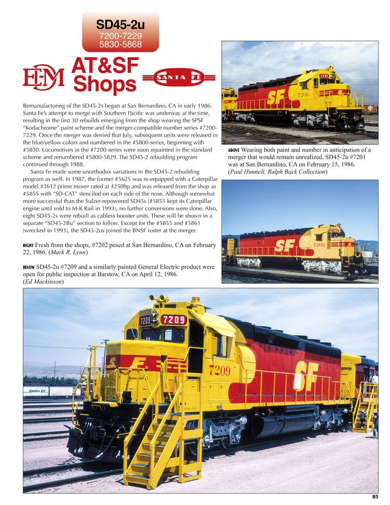 Morning Sun Books 1716 Santa Fe Power In Color Volume 4: Electro-Motive Six-Axle Hood Units
