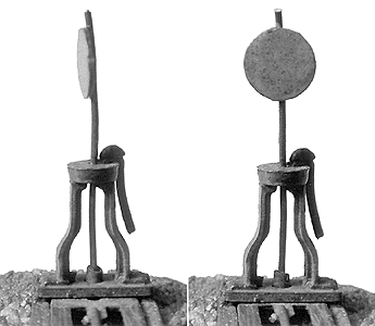 Central Valley Model Works HO CVMW1604 Switch Stand Kit with Targets - 6 Pack