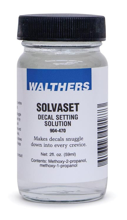 Walthers 904-470 Walthers Solvaset Decal Setting Solution - 2 oz. Bottle