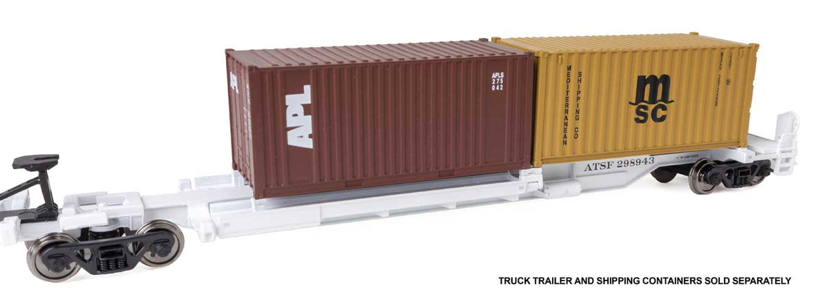 Walthers Mainline HO 910-5261 263' Five-Unit All-Purpose 48' Spine Car Santa Fe ATSF #298943
