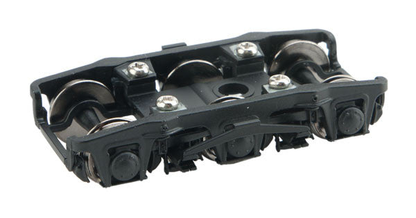 Walthers Proto HO 920-2210 Pennsylvania 3D-P1 6-Wheel Trucks Diner Version Black with 36 inch Metal Wheels - 1 Pair