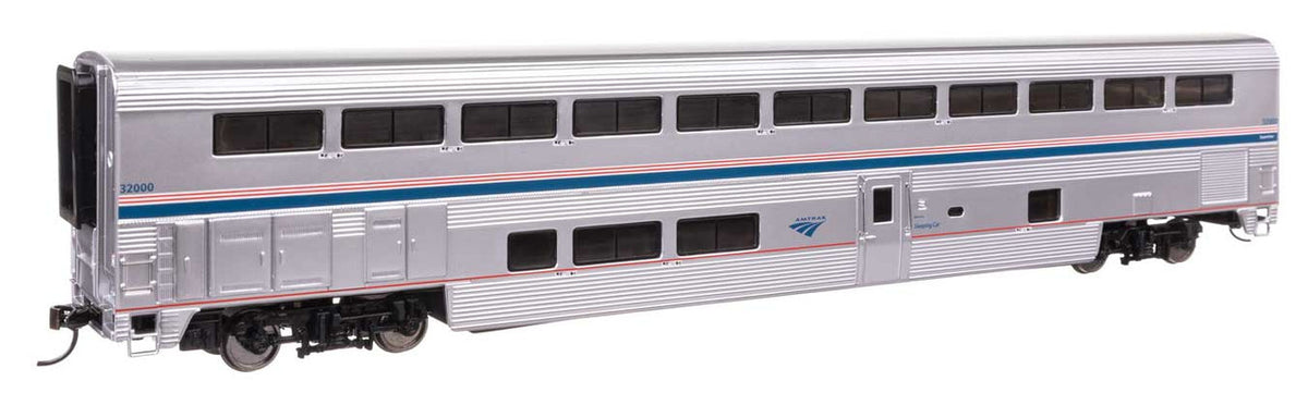 WalthersProto HO 920-12027 85' Pullman-Standard Superliner I Sleeper Lighted Amtrak 'Phase VI' Scheme AMTK #32000