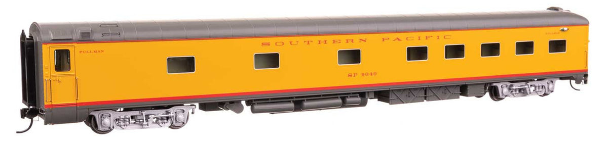 WalthersProto HO 920-18920 85' Pullman-Standard 10-6 Sleeper with Blunt End Southern Pacific with silver trucks SP #9040