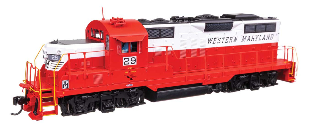 WalthersProto HO 920-42737 DCC/ESU LokSound V5 Equipped EMD GP9 Phase II Western Maryland WM #29