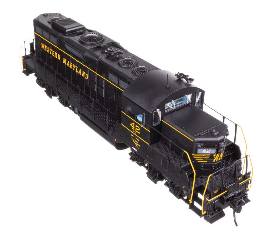 WalthersProto HO 920-49735 DCC Ready EMD GP9 Phase II Western Maryland WM #42 'Black w/ Speed Lettering'