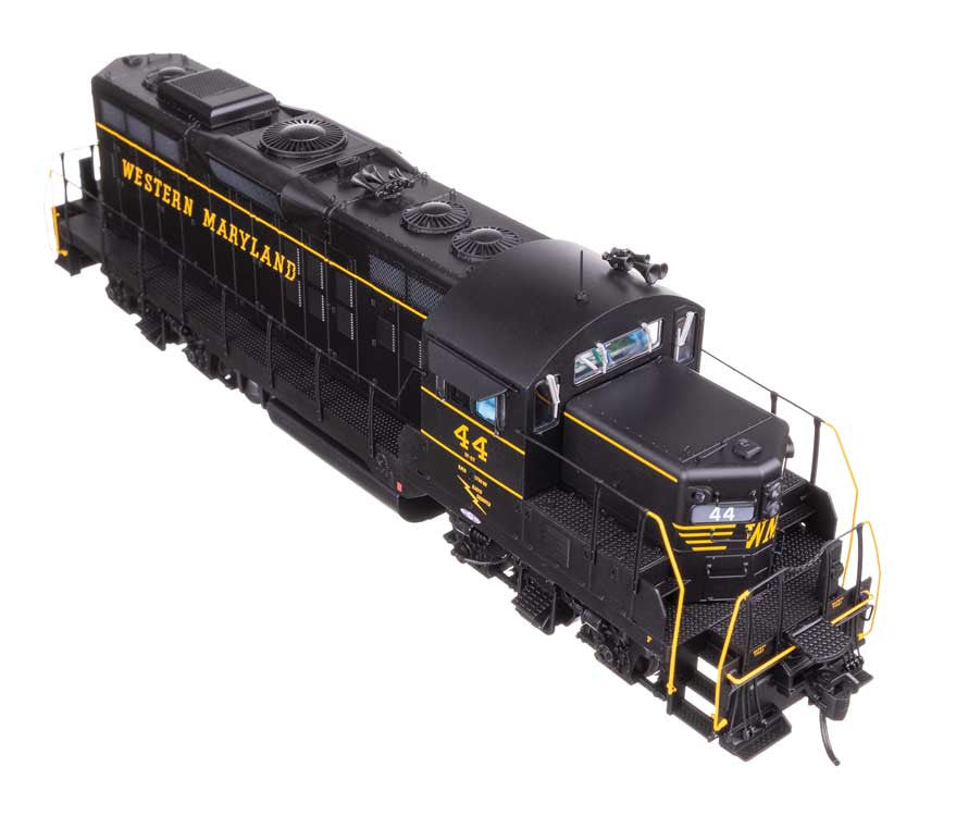 WalthersProto HO 920-49736 DCC Ready EMD GP9 Phase II Western Maryland WM #44 'Black w/ Speed Lettering'