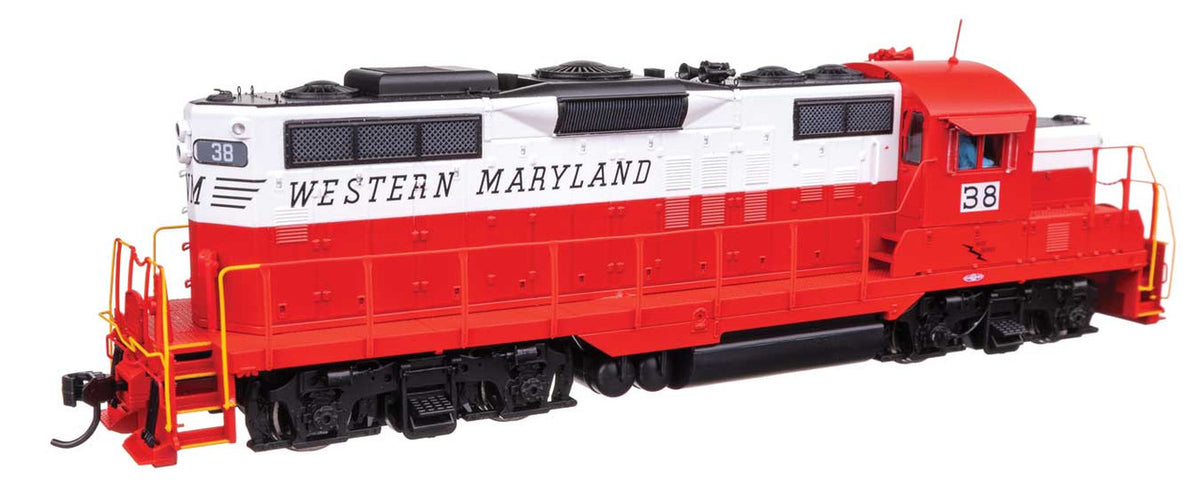 WalthersProto HO 920-49738 DCC Ready EMD GP9 Phase II Western Maryland WM #38 'Red/White/Black'