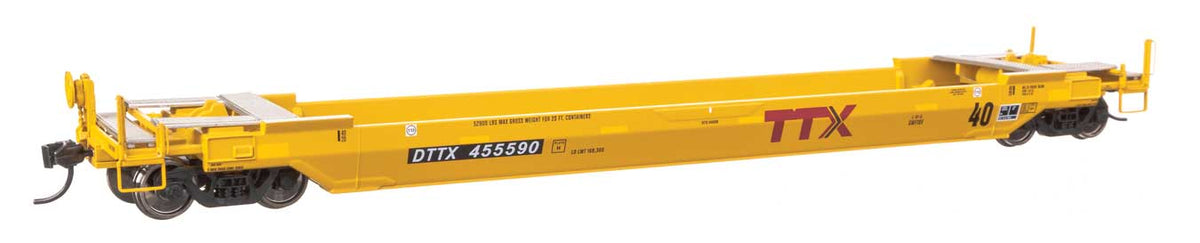 WalthersProto HO 920-109138 Gunderson Rebuilt All-Purpose 40' Well Car TTX "Forward Thinking" DTTX #455590