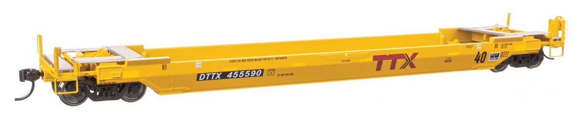 WalthersProto HO 920-109138 Gunderson Rebuilt All-Purpose 40' Well Car TTX "Forward Thinking" DTTX #455590