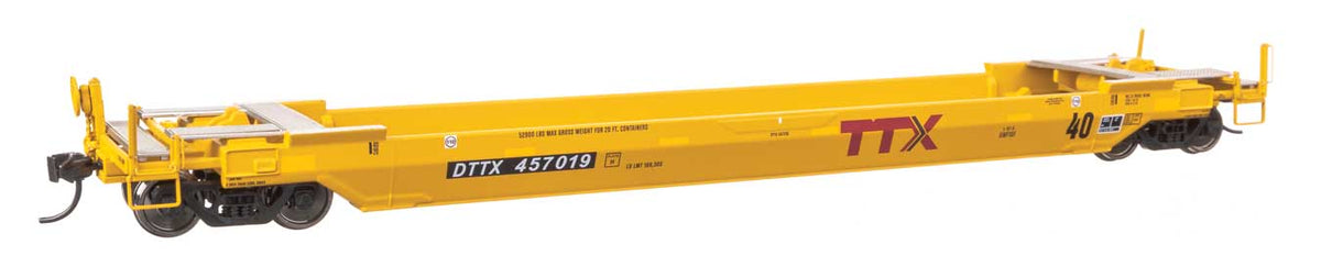 WalthersProto HO 920-109141 Gunderson Rebuilt All-Purpose 40' Well Car TTX DTTX #457019