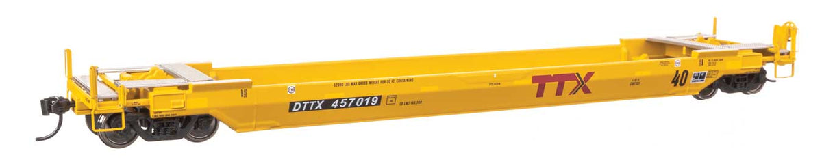 WalthersProto HO 920-109141 Gunderson Rebuilt All-Purpose 40' Well Car TTX DTTX #457019